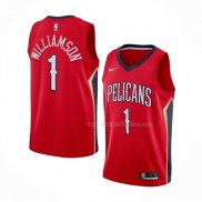 Maillot New Orleans Pelicans Zion Williamson NO 1 Statement 2019-20 Rouge