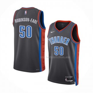 Maillot Oklahoma City Thunder Jeremiah Robinson-earl NO 50 Ville 2022-23 Gris