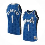 Maillot Orlando Magic Tracy McGrady NO 1 Mitchell & Ness 2001-02 Bleu