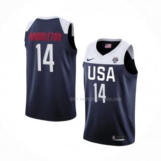 Maillot USA Khris Middleton 2019 FIBA Basketball World Cup Bleu