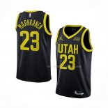 Maillot Utah Jazz Lauri Markkanen NO 23 Statement 2022-23 Noir