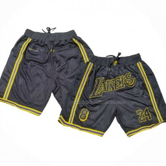 Short Los Angeles Lakers Mamba Noir2