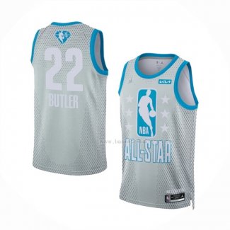 Maillot All Star 2022 Miami Heat Jimmy Butler NO 22 Gris