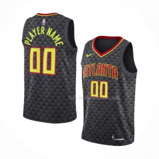 Maillot Atlanta Hawks Personnalise Icon Noir