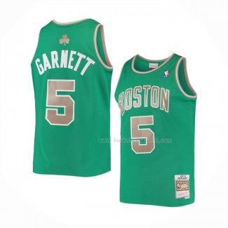 Maillot Boston Celtics Kevin Garnett NO 5 Mitchell & Ness 2007-08 Vert