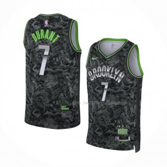 Maillot Brooklyn Nets Kevin Durant NO 7 MVP Noir