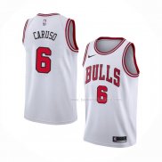 Maillot Chicago Bulls Alex Caruso NO 6 Association 2021 Blanc