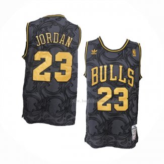 Maillot Chicago Bulls Michael Jordan NO 23 Hardwood Classics Noir