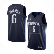 Maillot Dallas Mavericks Kristaps Porzingis NO 6 Statement 2020-21 Bleu