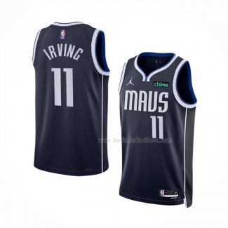 Maillot Dallas Mavericks Kyrie Irving NO 11 Statement 2022-23 Bleu