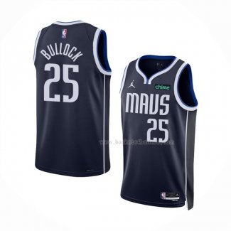 Maillot Dallas Mavericks Reggie Bullock NO 25 Statement 2022-23 Bleu