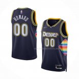 Maillot Denver Nuggets Markus Howard NO 00 Ville 2021-22 Bleu