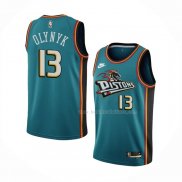 Maillot Detroit Pistons Kelly Olynyk NO 13 Classic 2022-23 Vert