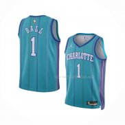 Maillot Enfant Charlotte Hornets LaMelo Ball NO 1 Classic 2023-24 Vert