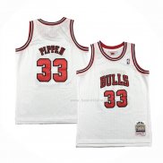 Maillot Enfant Chicago Bulls Scottie Pippen NO 33 Mitchell & Ness 1997-98 Blanc