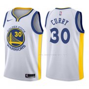 Maillot Enfant Golden State Warriors Stephen Curry NO 30 Blanc