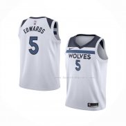 Maillot Enfant Minnesota Timberwolves Anthony Edwards NO 5 Association 2022-23 Blanc