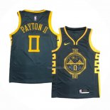 Maillot Golden State Warriors Gary Payton II NO 0 Ville 2018-19 Bleu