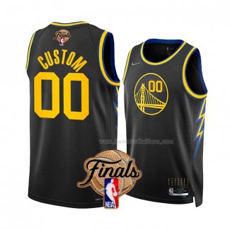 Maillot Golden State Warriors Personnalise Ville 2022 NBA Finals Noir