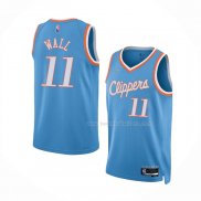 Maillot Los Angeles Clippers John Wall NO 11 Ville 2021-22 Bleu