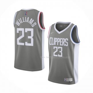 Maillot Los Angeles Clippers Lou Williams NO 23 Earned 2020-21 Gris