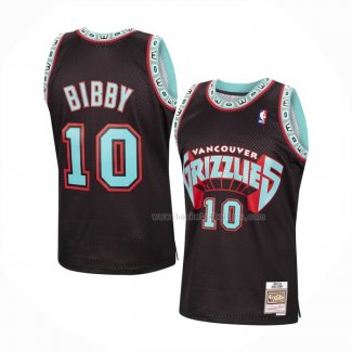 Maillot Memphis Grizzlies Mike Bibby NO 10 Mitchell & Ness 1998-99 Noir