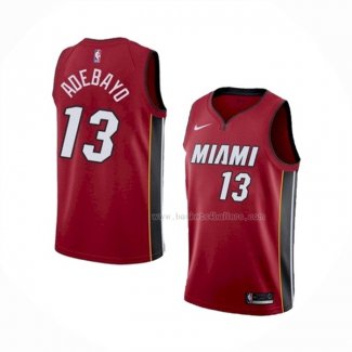 Maillot Miami Heat Bam Adebayo NO 13 Statement Rouge