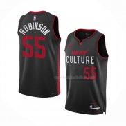 Maillot Miami Heat Duncan Robinson NO 55 Ville 2023-24 Noir