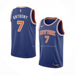 Maillot New York Knicks Carmelo Anthony NO 7 Icon Bleu