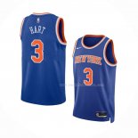 Maillot New York Knicks Josh Hart NO 3 Icon Bleu