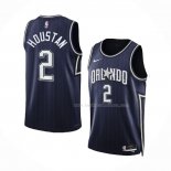 Maillot Orlando Magic Caleb Houstan NO 2 Ville 2023-24 Bleu