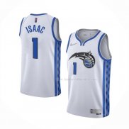 Maillot Orlando Magic Jonathan Isaac NO 1 Earned 2020-21 Blanc