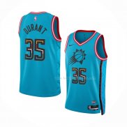 Maillot Phoenix Suns Kevin Durant NO 35 Ville 2022-23 Bleu