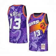 Maillot Phoenix Suns Steve Nash NO 13 Asian Heritage Throwback 1996-97 Volet