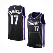 Maillot Sacramento Kings Kessler Edwards NO 17 Icon 2023-24 Noir