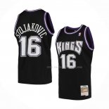 Maillot Sacramento Kings Peja Stojakovic NO 16 Mitchell & Ness 2001-02 Noir