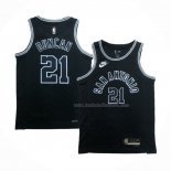 Maillot San Antonio Spurs Tim Duncan NO 21 Statement 2022-23 Noir