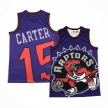 Maillot Toronto Raptors Vince Carter NO 15 Mitchell & Ness Big Face Volet