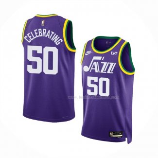 Maillot Utah Jazz Celebrating NO 50 Classic 2023-24 Volet