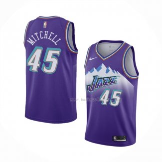 Maillot Utah Jazz Donovan Mitchell NO 45 Hardwood Classic 2019-20 Volet