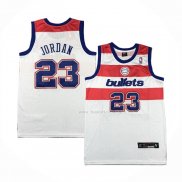 Maillot Washington Wizards Michael Jordan NO 23 Retro Blanc2