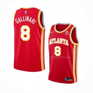 Maillot Atlanta Hawks Danilo Gallinari NO 8 Icon 2020-21 Rouge