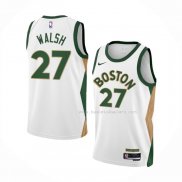 Maillot Boston Celtics Jordan Walsh NO 27 Ville 2023-24 Blanc