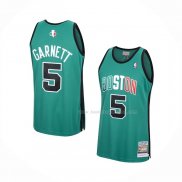 Maillot Boston Celtics Kevin Garnett NO 5 Mitchell & Ness Vert