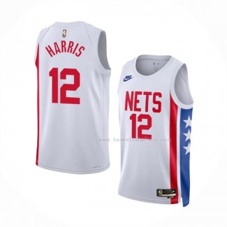 Maillot Brooklyn Nets Joe Harris NO 12 Classic 2022-23 Blanc