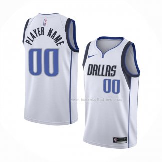 Maillot Dallas Mavericks Personnalise Association Blanc