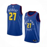 Maillot Denver Nuggets Jamal Murray NO 27 Statement 2018-19 Bleu