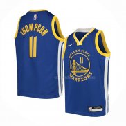 Maillot Enfant Golden State Warriors Klay Thompson NO 11 Icon Bleu