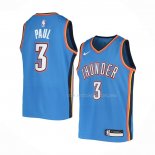 Maillot Enfant Oklahoma City Thunder Chris Paul NO 3 Icon Bleu