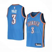 Maillot Enfant Oklahoma City Thunder Chris Paul NO 3 Icon Bleu